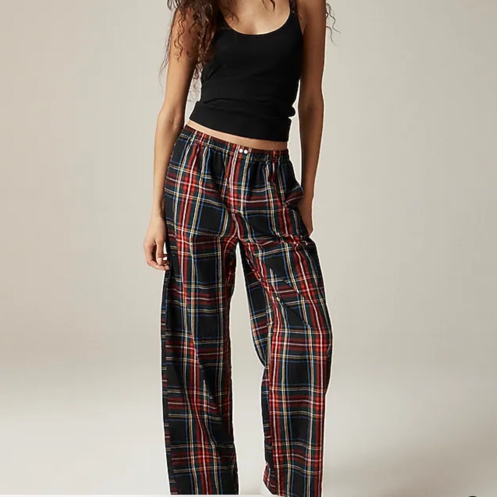 J. Crew Pajama pant in Stewart tartan cotton poplin M
